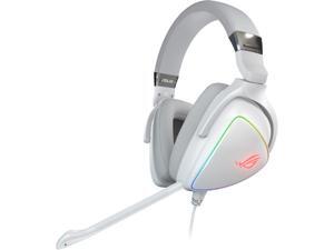 ASUS ROG Delta White Edition USB / USB-C Connector Circumaural RGB Gaming Headset with Hi-Res ESS Quad-DAC, USB-C Connector for PCs and Mobile Gaming ASUS ROG Delta White Edition USB / USB-C Connector Circumaural RGB Gaming Headset with Hi-Res ESS Quad-DAC, USB-C Connector for PCs and Mobile Gaming