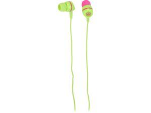 Wicked Audio WI3052 Jade Earbuds with Mic, Kiwi/Bubblegum Wicked Audio WI3052 Jade Earbuds with Mic, Kiwi/Bubblegum