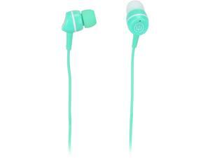 Wicked Audio WI3053 Jade Earbuds with Mic, Mint/Snow Wicked Audio WI3053 Jade Earbuds with Mic, Mint/Snow