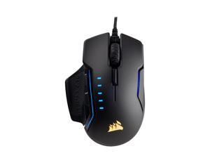 Corsair Gaming GLAIVE RGB Gaming Mouse, Backlit RGB LED, 16000 dpi, Optical, Black Corsair Gaming GLAIVE RGB Gaming Mouse, Backlit RGB LED, 16000 dpi, Optical, Black