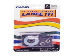 Casio XR9-WES 9 mm Black on White Label Printer Tape For CWL-300 Casio XR9-WES 9 mm Black on White Label Printer Tape For CWL-300