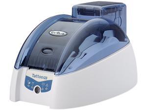 Evolis TTR201BBH Tattoo Rewrite Card Printer, Single-sided, USB, Ethernet - White/Blue Evolis TTR201BBH Tattoo Rewrite Card Printer, Single-sided, USB, Ethernet - White/Blue