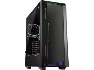 Enermax LIBLLUSION LL30 Addressable RGB ARGB Mid Tower Gaming PC Case Tempered Glass Pre-Installed Fans (X2), Black, ECA-LL30-MIBB-ARGB Enermax LIBLLUSION LL30 Addressable RGB ARGB Mid Tower Gaming PC Case Tempered Glass Pre-Installed Fans (X2), Black, ECA-LL30-MIBB-ARGB