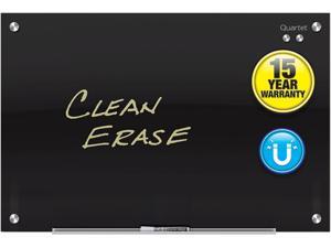 Quartet G3624B Quartet Infinity™ Glass Magnetic Dry-Erase Board, 3' x 2’, Black Surface, Frameless Quartet G3624B Quartet Infinity™ Glass Magnetic Dry-Erase Board, 3' x 2’, Black Surface, Frameless