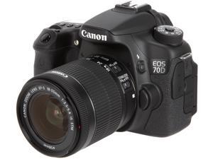 Canon EOS 70D 8469B009 Digital SLR Cameras Black with 18 - 55mm STM f/3.5-5.6 Lens Canon EOS 70D 8469B009 Digital SLR Cameras Black with 18 - 55mm STM f/3.5-5.6 Lens