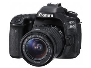 Canon EOS 80D 1263C005 Black Digital SLR Camera with 18-55mm IS STM Lens KIT Canon EOS 80D 1263C005 Black Digital SLR Camera with 18-55mm IS STM Lens KIT