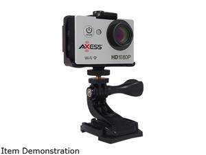 AXESS CS3608-SIL Silver 8MP 1920 x 1080 HD Action Camera, Silver AXESS CS3608-SIL Silver 8MP 1920 x 1080 HD Action Camera, Silver