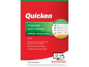 Quicken Starter 2019 - Windows/Mac - 1 Year Quicken Starter 2019 - Windows/Mac - 1 Year
