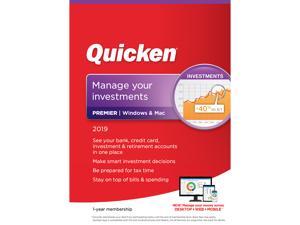 Quicken Premier 2019 - Windows/Mac - 1 Year Quicken Premier 2019 - Windows/Mac - 1 Year