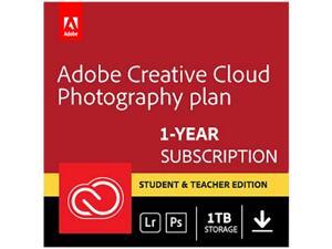 Adobe Creative Cloud Photography plan with 1TB Student and Teacher (PC/MAC Digital) - Validation Required Adobe Creative Cloud Photography plan with 1TB Student and Teacher (PC/MAC Digital) - Validation Required