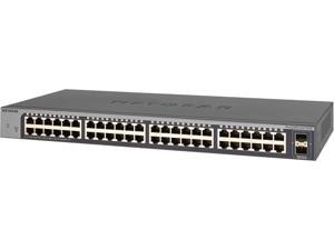 NETGEAR 48-port Gigabit Smart Managed Plus Switch with 2 SFP Ports (GS750E) NETGEAR 48-port Gigabit Smart Managed Plus Switch with 2 SFP Ports (GS750E)