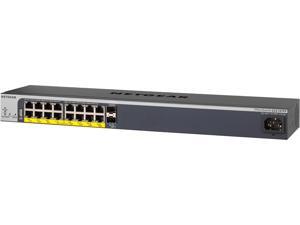 NETGEAR ProSAFE Easy-Mount 16-Port PoE+ Gigabit Smart Managed Switch with 2 SFP Ports (GS418TPP) NETGEAR ProSAFE Easy-Mount 16-Port PoE+ Gigabit Smart Managed Switch with 2 SFP Ports (GS418TPP)