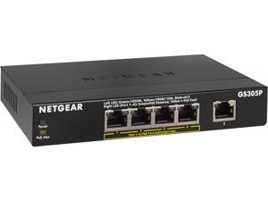 NETGEAR 5-Port Gigabit Ethernet Unmanaged Switch (GS305P) NETGEAR 5-Port Gigabit Ethernet Unmanaged Switch (GS305P)
