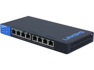 LINKSYS LGS308P 8-Port Business Smart Gigabit PoE+ Switch LINKSYS LGS308P 8-Port Business Smart Gigabit PoE+ Switch