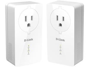 D-Link DHP-P621AV PowerLine AV2 1000 2-Port Gigabit Passthrough Starter Kit Up to 1Gbps D-Link DHP-P621AV PowerLine AV2 1000 2-Port Gigabit Passthrough Starter Kit Up to 1Gbps