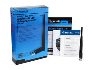 Hawking Technology Hi-Gain Wireless-AC Dual-Band USB Network Adapter Certified error-free streaming (HD65U) Hawking Technology Hi-Gain Wireless-AC Dual-Band USB Network Adapter Certified error-free streaming (HD65U)