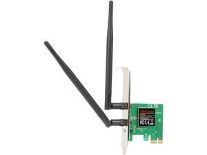 Rosewill N300 Wireless PCI Express Adapter, 300 Mbps (2.4 GHz) PCIe Wi-Fi Network Card for PC Rosewill N300 Wireless PCI Express Adapter, 300 Mbps (2.4 GHz) PCIe Wi-Fi Network Card for PC