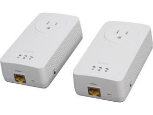 ZyXEL 600 Mbps Powerline AV2 AV600 Gigabit Pass-Thru Adapter, Starter Kit - 2 Units (PLA5215KIT), up to 600Mbps ZyXEL 600 Mbps Powerline AV2 AV600 Gigabit Pass-Thru Adapter, Starter Kit - 2 Units (PLA5215KIT), up to 600Mbps