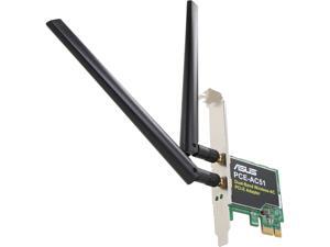 ASUS AC750 Wireless Dual Band PCI Express Adapter w/ 2 Antennas (PCE-AC51) ASUS AC750 Wireless Dual Band PCI Express Adapter w/ 2 Antennas (PCE-AC51)