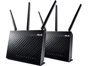 ASUS AiMesh AC1900 Whole Home Wi-Fi System, Dual-band 3x3 with USB 3.0 and AiProtection Powered by Trend Micro (RT-AC68U 2 Pack Retail) ASUS AiMesh AC1900 Whole Home Wi-Fi System, Dual-band 3x3 with USB 3.0 and AiProtection Powered by Trend Micro (RT-AC68U 2 Pack Retail)