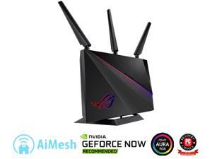 ASUS ROG (GT-AC2900) Dual-Band Wireless Gigabit Wi-Fi Gaming Router - GeForce NOW Optimization with Triple-Level Game Acceleration, 4 x LAN, 1 x USB 3.0, 1 x USB 2.0 Compatible with AiMesh ASUS ROG (GT-AC2900) Dual-Band Wireless Gigabit Wi-Fi Gaming Router - GeForce NOW Optimization with Triple-Level Game Acceleration, 4 x LAN, 1 x USB 3.0, 1 x USB 2.0 Compatible with AiMesh