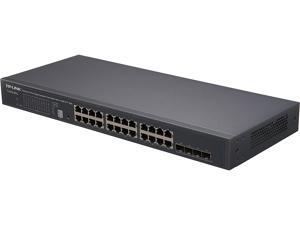 TP-LINK T1700G-28TQ JetStream 24-Port Gigabit Stackable Smart Switch with 4 10GE SFP+ Slots TP-LINK T1700G-28TQ JetStream 24-Port Gigabit Stackable Smart Switch with 4 10GE SFP+ Slots