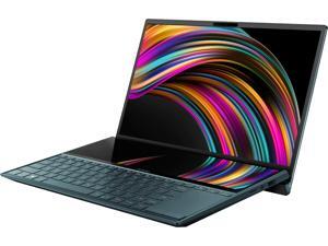 ASUS ZenBook Duo UX481 14" FHD NanoEdge Bezel Touch, Intel Core i7-10510U, 8 GB RAM, 512 GB PCIe SSD, Innovative ScreenPad Plus, Windows 10 Home, UX481FA-DB71T, Celestial Blue ASUS ZenBook Duo UX481 14" FHD NanoEdge Bezel Touch, Intel Core i7-10510U, 8 GB RAM, 512 GB PCIe SSD, Innovative ScreenPad Plus, Windows 10 Home, UX481FA-DB71T, Celestial Blue