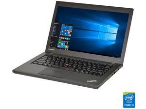 Lenovo Grade A Laptop ThinkPad T440 Intel Core i5 4th Gen 4300M (2.60 GHz) 8 GB Memory 500 GB HDD 14.0" Windows 10 Pro 64-bit Lenovo Grade A Laptop ThinkPad T440 Intel Core i5 4th Gen 4300M (2.60 GHz) 8 GB Memory 500 GB HDD 14.0" Windows 10 Pro 64-bit