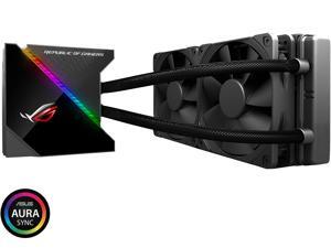ASUS ROG Ryujin 240 RGB AIO Liquid CPU Cooler 240mm Radiator (Dual 120mm 4-pin Noctua iPPC PWM Fans) with LIVEDASH OLED Panel and FanXpert Controls ASUS ROG Ryujin 240 RGB AIO Liquid CPU Cooler 240mm Radiator (Dual 120mm 4-pin Noctua iPPC PWM Fans) with LIVEDASH OLED Panel and FanXpert Controls