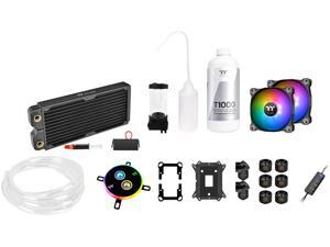 Thermaltake Pacific C240 DDC Res/Pump 5V Motherboard Sync Copper Radiator Soft Tube Water Cooling Kit CL-W249-CU12SW-A Thermaltake Pacific C240 DDC Res/Pump 5V Motherboard Sync Copper Radiator Soft Tube Water Cooling Kit CL-W249-CU12SW-A