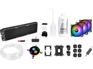 Thermaltake Pacific C360 DDC Res/Pump 5V Motherboard Sync Copper Radiator Soft Tube Water Cooling Kit CL-W253-CU12SW-A Thermaltake Pacific C360 DDC Res/Pump 5V Motherboard Sync Copper Radiator Soft Tube Water Cooling Kit CL-W253-CU12SW-A