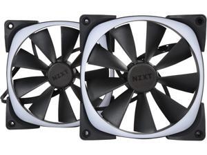 NZXT RF-AR140-C1 140mm RGB LED Aer RGB140 & HUE+ 2 x Advanced RGB LED PWM Fan with HUE+ Controller NZXT RF-AR140-C1 140mm RGB LED Aer RGB140 & HUE+ 2 x Advanced RGB LED PWM Fan with HUE+ Controller