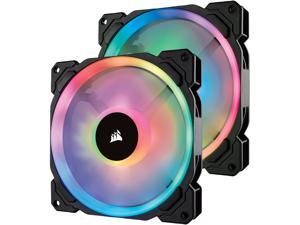 Corsair LL Series CO-9050074-WW LL140 RGB, 140mm Dual Light Loop RGB LED PWM Fan, 2 Fan Pack with Lighting Node PRO Corsair LL Series CO-9050074-WW LL140 RGB, 140mm Dual Light Loop RGB LED PWM Fan, 2 Fan Pack with Lighting Node PRO