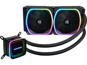 Enermax AQUAFUSION 240, Addressable RGB All-in-one CPU Liquid Cooler for AM4 / LGA1200, 240mm Radiator, Dual-Chamber water block, SquA RGB Fan, ELC-AQF240-SQA Enermax AQUAFUSION 240, Addressable RGB All-in-one CPU Liquid Cooler for AM4 / LGA1200, 240mm Radiator, Dual-Chamber water block, SquA RGB Fan, ELC-AQF240-SQA