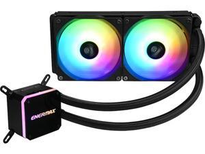 Enermax LIQMAX III ARGB 240, Addressable RGB All-in-one CPU Liquid Cooler for AM4 / LGA1200, 240mm Radiator, Dual-Chamber water block, ARGB Fan, ELC-LMT240-ARGB Enermax LIQMAX III ARGB 240, Addressable RGB All-in-one CPU Liquid Cooler for AM4 / LGA1200, 240mm Radiator, Dual-Chamber water block, ARGB Fan, ELC-LMT240-ARGB