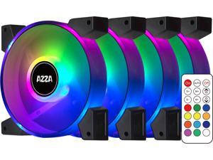 AZZA Hurricane II Digital RGB FNAZ-12DRGB2-241 120mm Addressable RGB LED Case Fan + Digital RF Remote - 4 Packs AZZA Hurricane II Digital RGB FNAZ-12DRGB2-241 120mm Addressable RGB LED Case Fan + Digital RF Remote - 4 Packs