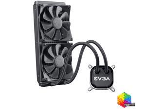 EVGA CLC 240mm All-In-One RGB LED CPU Liquid Cooler, 2x FX12 120mm PWM Fans, Intel, AMD, 400-HY-CL24-V1 EVGA CLC 240mm All-In-One RGB LED CPU Liquid Cooler, 2x FX12 120mm PWM Fans, Intel, AMD, 400-HY-CL24-V1