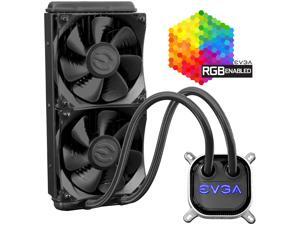 EVGA CLC 240mm All-In-One RGB LED CPU Liquid Cooler, 2x FX12 120mm PWM Fans, Intel, AMD, 400-HY-CL24-V1 EVGA CLC 240mm All-In-One RGB LED CPU Liquid Cooler, 2x FX12 120mm PWM Fans, Intel, AMD, 400-HY-CL24-V1