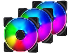 Fractal Design Prisma AL-14 140mm Addressable RGB LED Long Life Sleeve Bearing Computer Case Fan 3-Pack Fractal Design Prisma AL-14 140mm Addressable RGB LED Long Life Sleeve Bearing Computer Case Fan 3-Pack