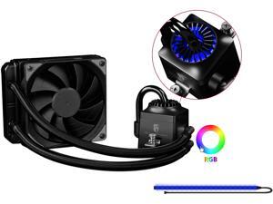 DEEPCOOL Gamer Storm CAPTAIN 120EX RGB-AIO CPU Liquid Cooler 120mm RGB Waterblock And LED Strip AURA SYNC Ceramic Bearing Pump Visual Liquid Flow Metal Mounting Kit AM4 Compatible DEEPCOOL Gamer Storm CAPTAIN 120EX RGB-AIO CPU Liquid Cooler 120mm RGB Waterblock And LED Strip AURA SYNC Ceramic Bearing Pump Visual Liquid Flow Metal Mounting Kit AM4 Compatible
