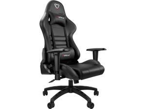 Furgle Racing Gaming Chair Ergonomic PU Leather Swivel Office Computer Chairs Desk Seat Ergonomic Backrest 360°Swivel Adjustable Height All Black Furgle Racing Gaming Chair Ergonomic PU Leather Swivel Office Computer Chairs Desk Seat Ergonomic Backrest 360°Swivel Adjustable Height All Black