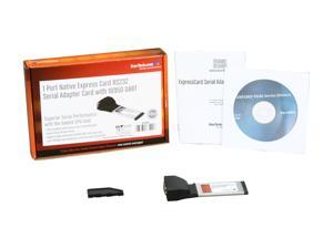 StarTech EC1S952 1 Port Native ExpressCard RS232 Serial Adapter Card with 16952 UART StarTech EC1S952 1 Port Native ExpressCard RS232 Serial Adapter Card with 16952 UART