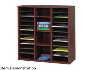 Safco Apres Literature Organizer, 30w x 12d x 30h, Mahogany Safco Apres Literature Organizer, 30w x 12d x 30h, Mahogany