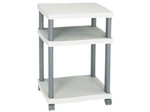 Safco 1860GR Wave Design Printer Stand, 3-Shelf, 20w x 17-1/2d x 29-1/4h, Charcoal Gray Safco 1860GR Wave Design Printer Stand, 3-Shelf, 20w x 17-1/2d x 29-1/4h, Charcoal Gray