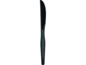 Dixie KM507CT Plastic Tableware, Heavy Mediumweight Knives, Black, 100 / Box, 10 Boxes / Carton Dixie KM507CT Plastic Tableware, Heavy Mediumweight Knives, Black, 100 / Box, 10 Boxes / Carton