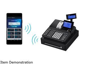 Casio PCR-T540 Cash Register, 10-line Backlit LCD, Bluetooth V4.1 (low energy compatible), Small Size Metal Cash Drawer Casio PCR-T540 Cash Register, 10-line Backlit LCD, Bluetooth V4.1 (low energy compatible), Small Size Metal Cash Drawer