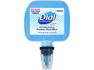 Dial 17000134413 Antimicrobial Foaming Hand Wash, Spring Water Scent, 1.25L Cartridge, 3 / Carton Dial 17000134413 Antimicrobial Foaming Hand Wash, Spring Water Scent, 1.25L Cartridge, 3 / Carton