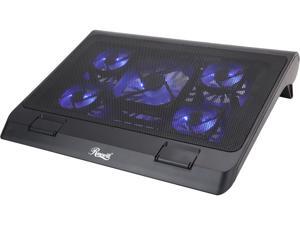 Rosewill RWNB17A 12-17 inches Blue LED light Gaming Laptop Cooler with Five Quiet Fans. Adjustable Wind Speed control with 2 USB Ports Rosewill RWNB17A 12-17 inches Blue LED light Gaming Laptop Cooler with Five Quiet Fans. Adjustable Wind Speed control with 2 USB Ports