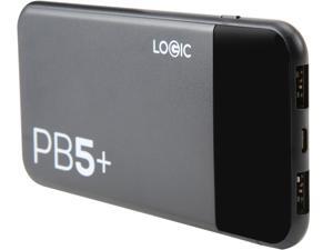 Logic PB5+ Dual Charging 5000mAh Power Bank - Black Logic PB5+ Dual Charging 5000mAh Power Bank - Black