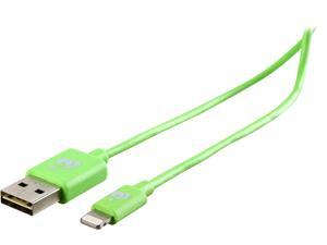 IOGEAR GRUL01-GR 3.3ft Charge & Sync Lightning Cable, Apple MFi Certified for iPhone Chargers, Green, Reversible USB to Lightning Cable - 1 PACK IOGEAR GRUL01-GR 3.3ft Charge & Sync Lightning Cable, Apple MFi Certified for iPhone Chargers, Green, Reversible USB to Lightning Cable - 1 PACK